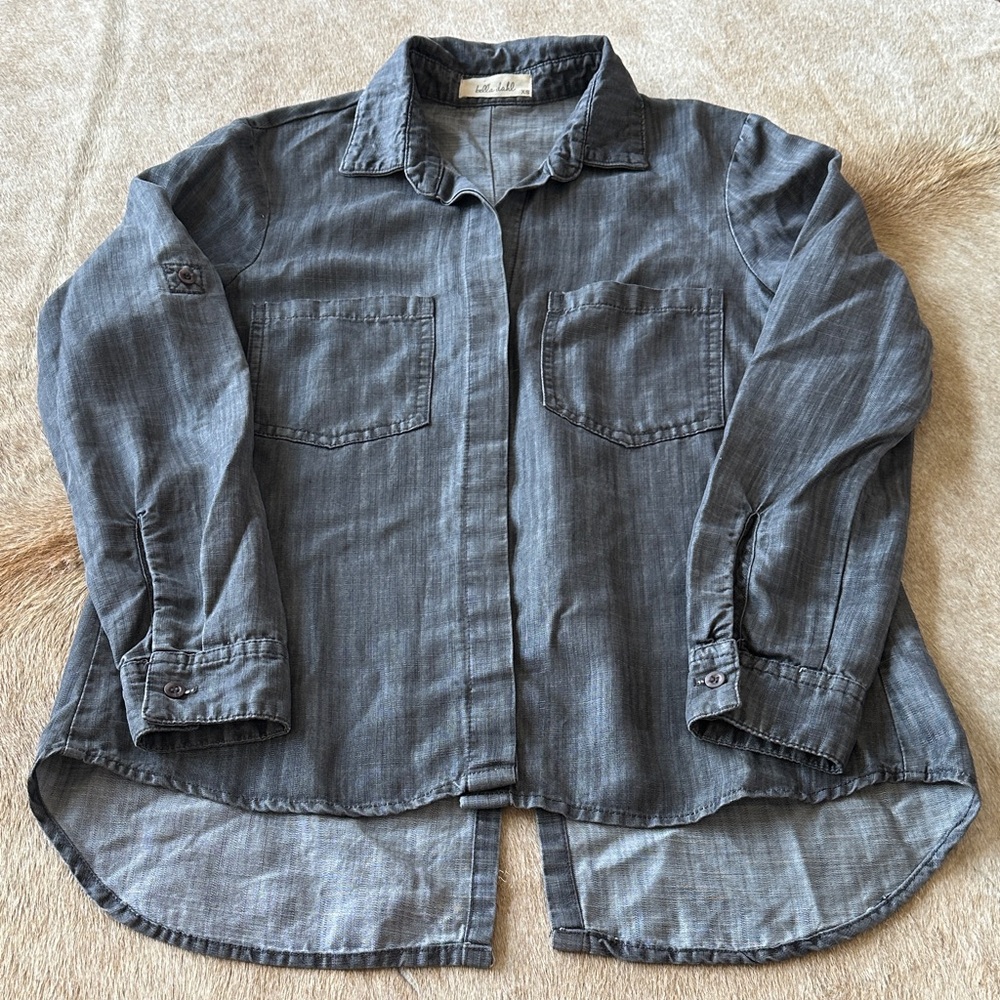 Bella Dahl Charcoal Button-Up Shirt